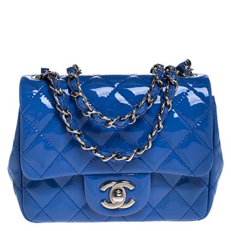 chanel flap bag blue|chanel small classic flap price.